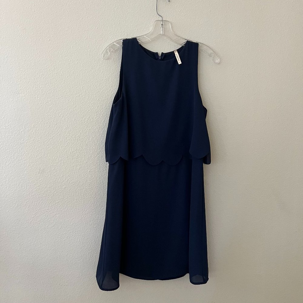 Navy Tiered Dress